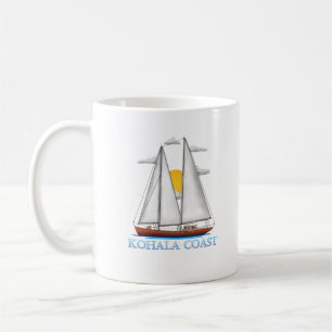 Kohala Coast Coastal Nautical Sailing Sailor Coffee Mug
