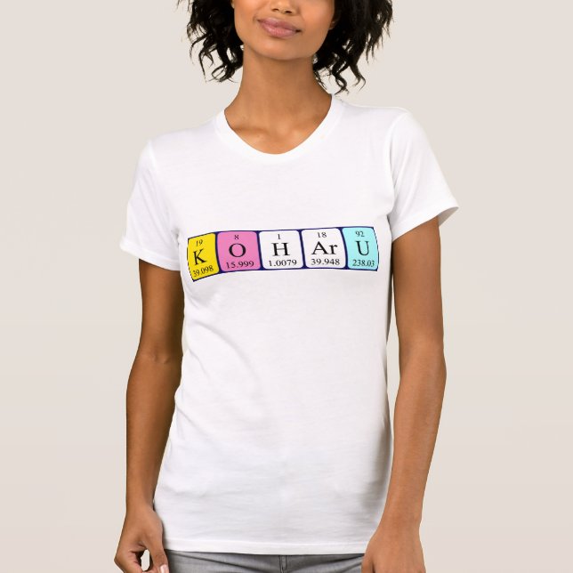 Koharu periodic table name shirt (Front)