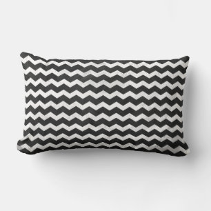 Kohl Black Chevron Pattern Lumbar Cushion