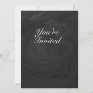 Kohl Black Monogram Personalised Invitation