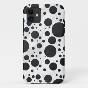 Kohl Black Polka Dot Pattern iPhone 11 Case