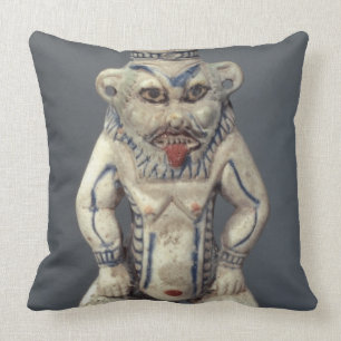 Kohl Pot, depicting the Egyptian household god Bes Cushion
