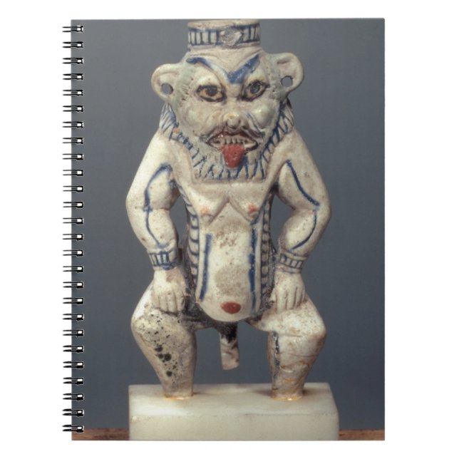 Kohl Pot, depicting the Egyptian household god Bes Notebook (Front)