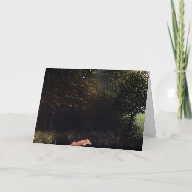 Kohler Pig Painting Card (Front)