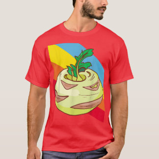 Kohlrabi Vegetables Food Vegan Vegetarian T-Shirt