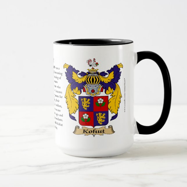 Kohut Family Coat of Arms (England) Mug (Right)