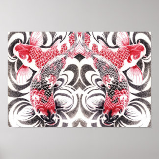 koi02poster16.5by11mirror2 poster