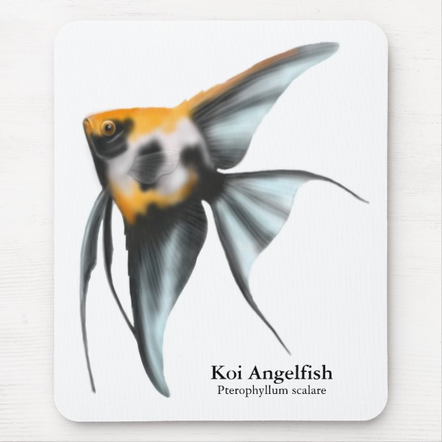 Koi Angelfish Mousepad (Front)