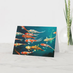 Koi Ballet -  Thank You Card