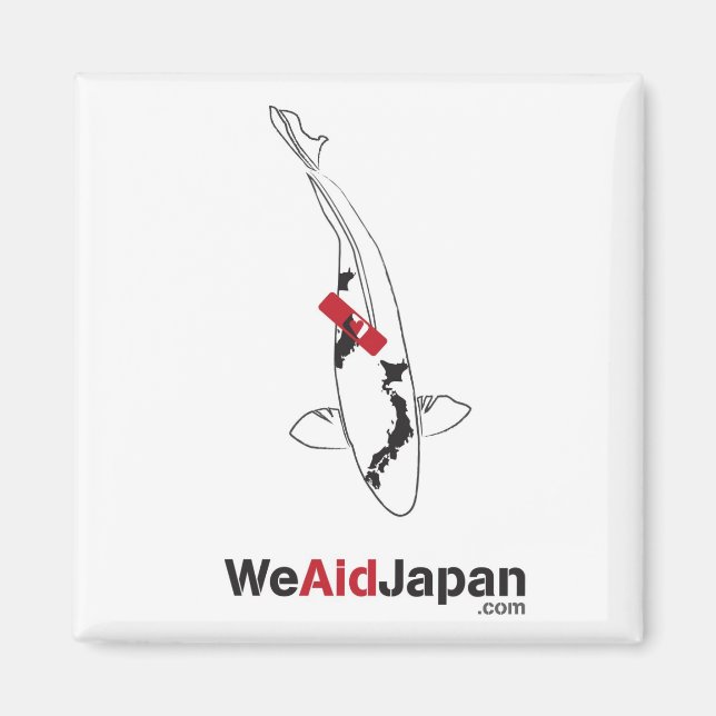 Koi Bandaid Magnet 鯉バンドエイドマグネット (Front)