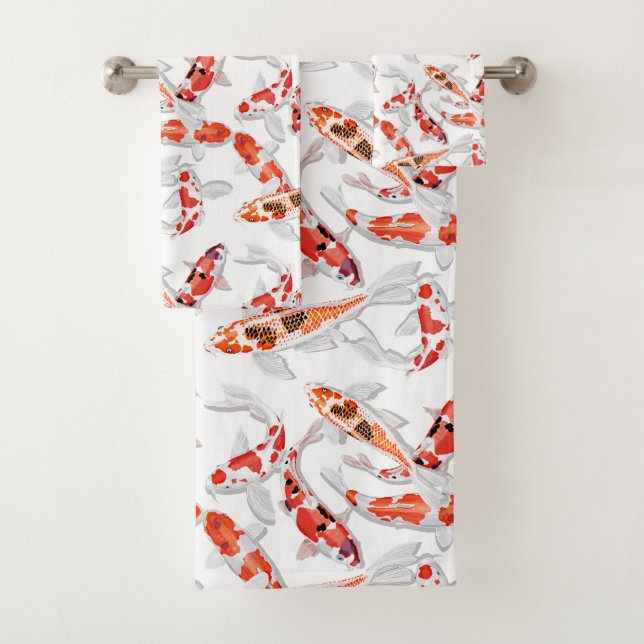 Koi Bath Towel Set (Insitu)