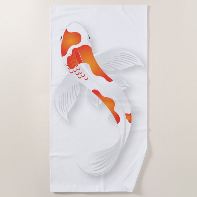 Koi Beach Towel (Front)