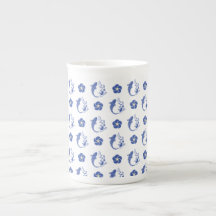 "Koi Blossom Crest: Serene Blue Edition"