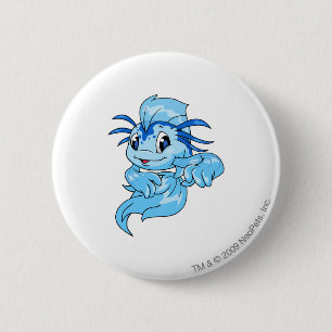 Koi Blue 6 Cm Round Badge