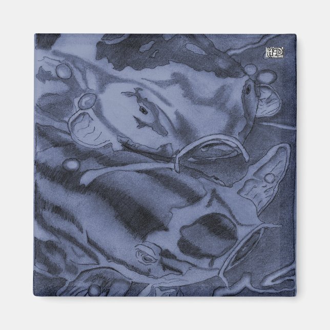 Koi (Blue) Magnet (Front)