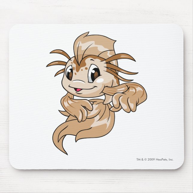 Koi Brown Mouse Pad (Front)