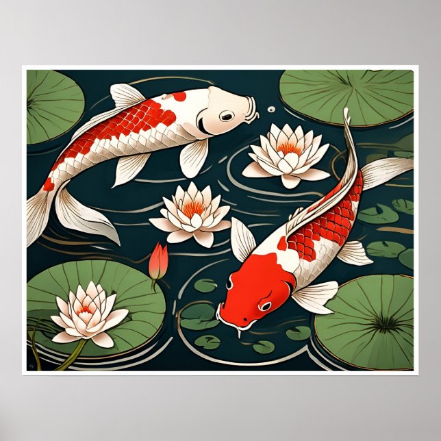 Koi Carp Archival Print (Front)