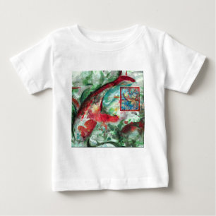 Koi Carp Fish Painting Baby T-Shirt