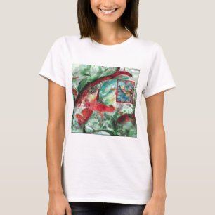 Koi Carp Fish Painting T-Shirt