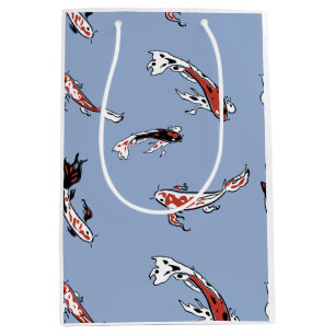 Koi Carp Fish Pattern Medium Gift Bag