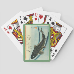 Koi (Carp) - Hiroshige's Japanese Fish Print Playing Cards