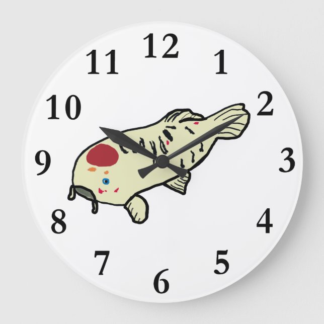 Koi Carp Large Clock (Front)