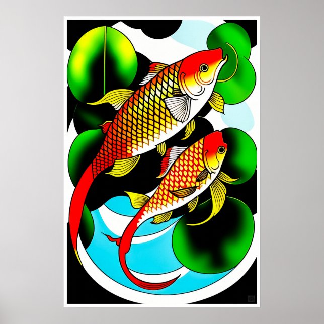 Koi Carp - Large Print (Front)
