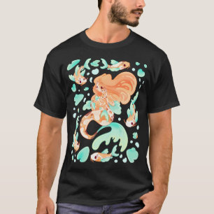 Koi Carp Mermaid Illustration T-Shirt