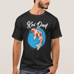 Koi Dad Japanese Koi Carp Nishikigoi Fish Fathers  T-Shirt