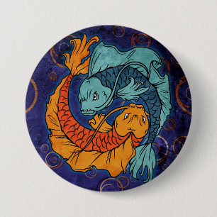 Koi Fish 7.5 Cm Round Badge