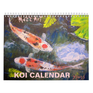 Koi Fish Art Calendar