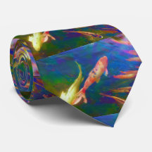 Koi Fish Art Men's Necktie