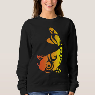 Koi Fish Artwork Tribal Tattoo Japanese Water Gard Sweatshirt