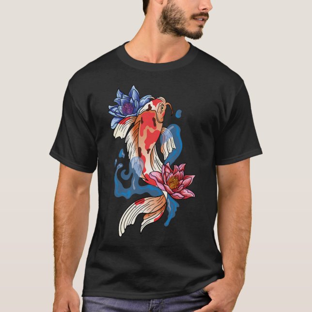 koi fish asian T-Shirt (Front)