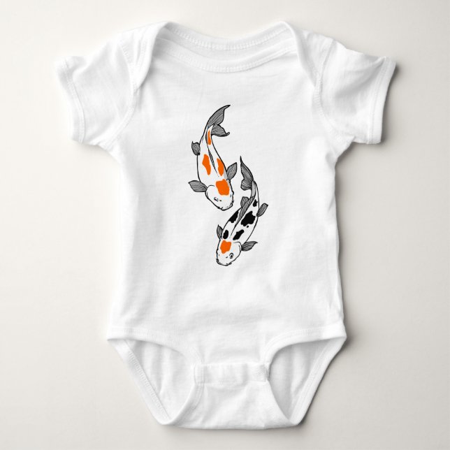 Koi Fish Baby Bodysuit (Front)