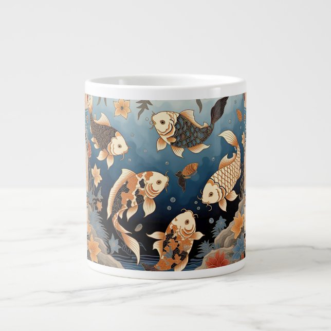 Koi Fish Batik Art Specially Mug (Front)