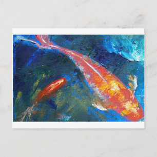 Koi Fish Beauty Postcard