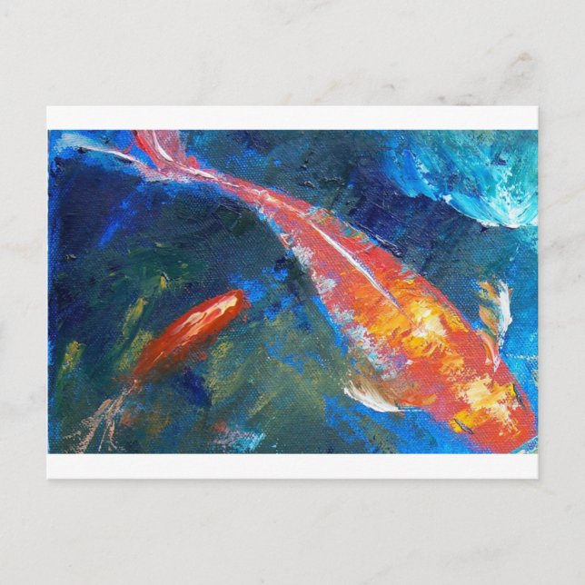 Koi Fish Beauty Postcard (Front)