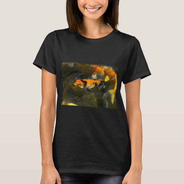 Koi Fish Blowing Bubbles T-Shirt (Front)