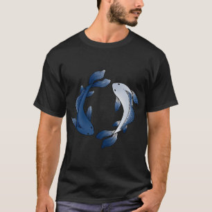 koi fish - blue and white T-Shirt