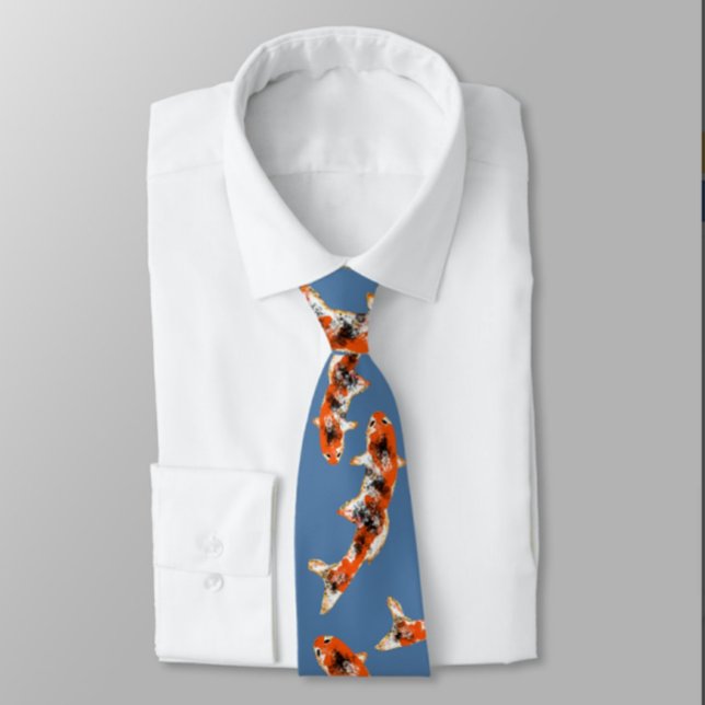 Koi Fish Blue Tie (Creator Uploaded)