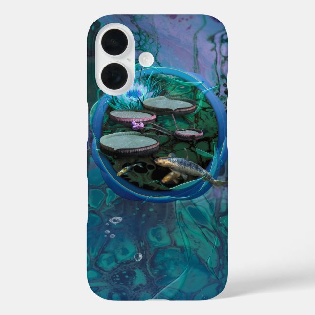 Koi Fish "BORN OF DRAGONFLY" Case-Mate iPhone Case (Back)