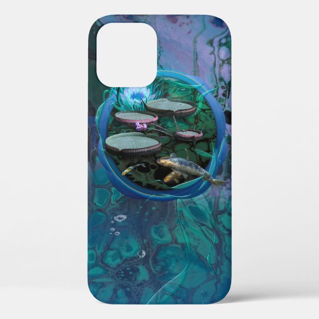Koi Fish "BORN OF DRAGONFLY" Case-Mate iPhone Case (Back)