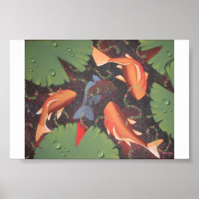 koi fish carp poster (Front)