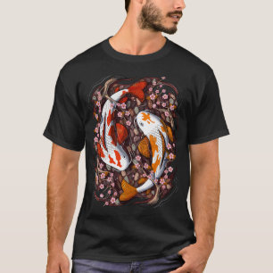 Koi Fish Cherry Blossom T-Shirt