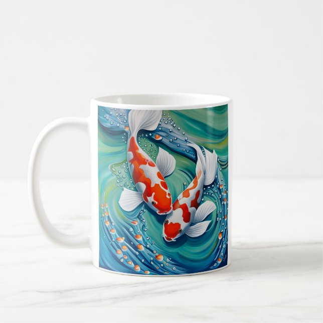 Koi fish  coffee mug (Left)
