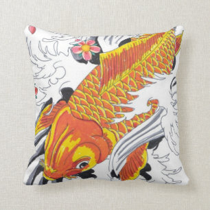 Koi fish cushion