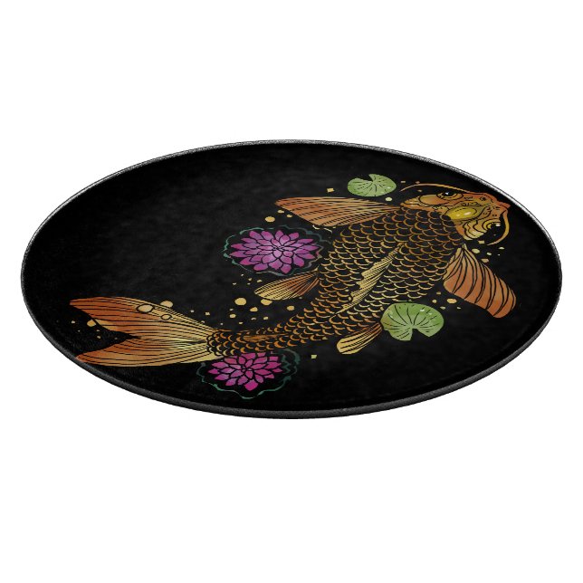 Koi Fish Cutting Board (Corner)