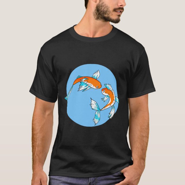 Koi Fish Digital Art T-Shirt (Front)