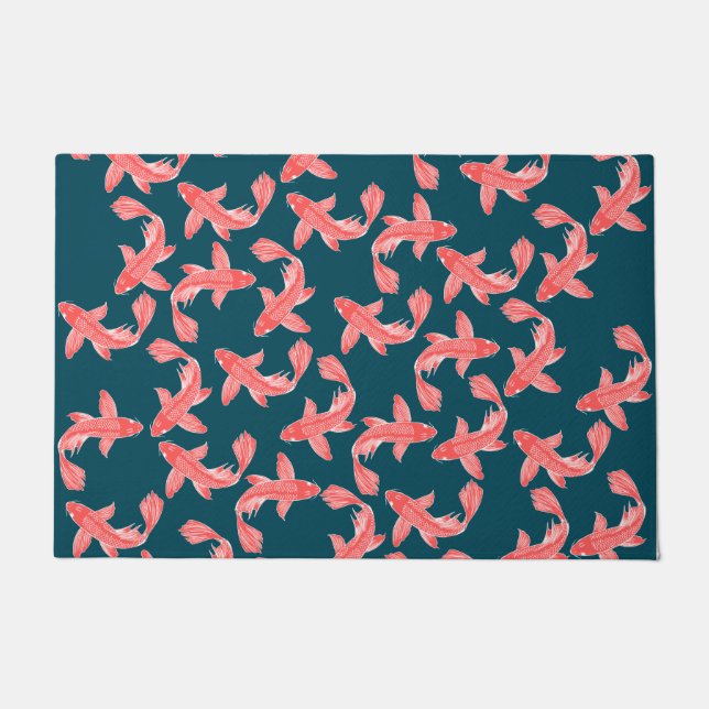 Koi Fish Door Mat (Front)